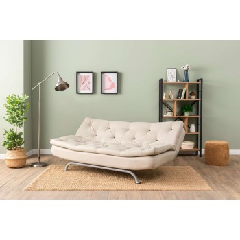 3-Seat Sofa-Bed Rivo - Beige Beige