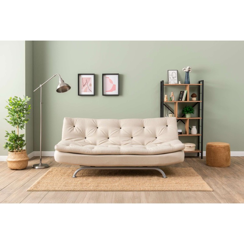3-Seat Sofa-Bed Rivo - Beige Beige