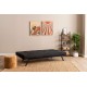 3-Seat Sofa-Bed Zola - Black Black 3-Seat Sofa-Bed Zola - Black Black