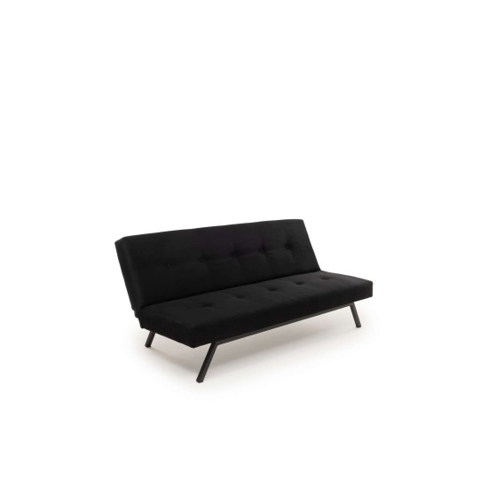 3-Seat Sofa-Bed Zola - Black Black 3-Seat Sofa-Bed Zola - Black Black