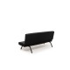 3-Seat Sofa-Bed Zola - Black Black 3-Seat Sofa-Bed Zola - Black Black