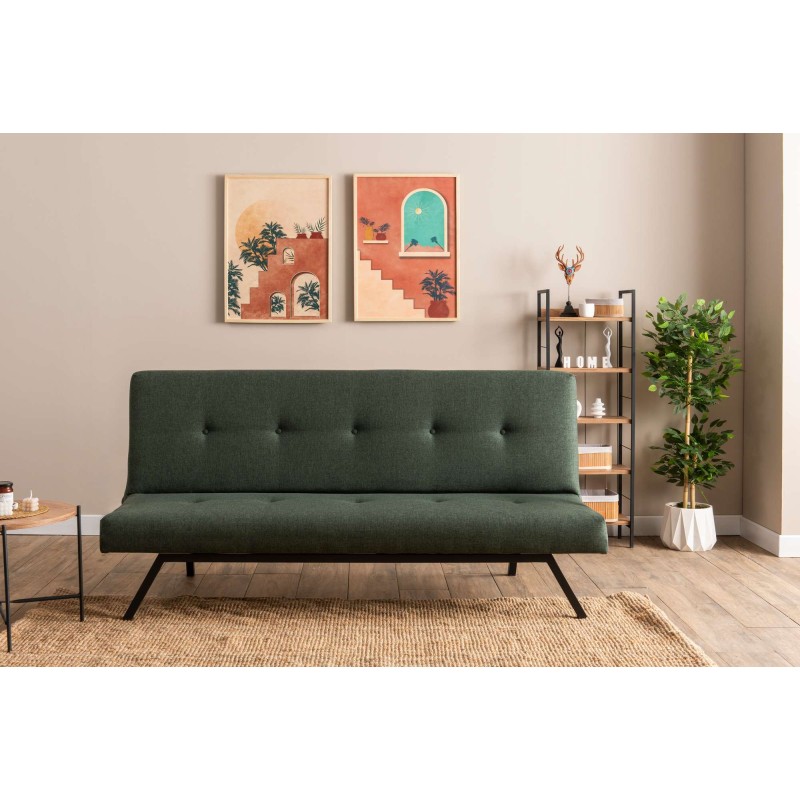 3-Seat Sofa-Bed Zola - Green Green