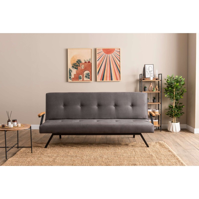 3-Seat Sofa-Bed Zven - Grey Grey
