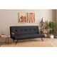 3-Seat Sofa-Bed Zven - Black Black 3-Seat Sofa-Bed Zven - Black Black