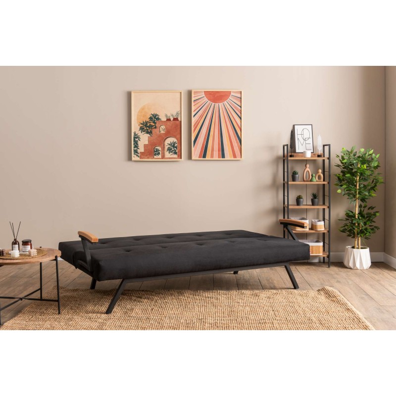 3-Seat Sofa-Bed Zven - Black Black