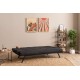 3-Seat Sofa-Bed Zven - Black Black 3-Seat Sofa-Bed Zven - Black Black