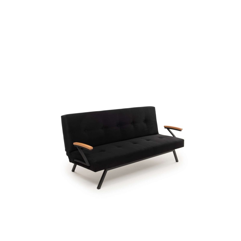 3-Seat Sofa-Bed Zven - Black Black