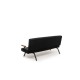 3-Seat Sofa-Bed Zven - Black Black 3-Seat Sofa-Bed Zven - Black Black