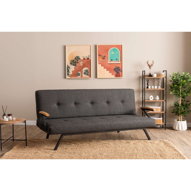 3-Seat Sofa-Bed Zven - Dark Grey Dark Grey