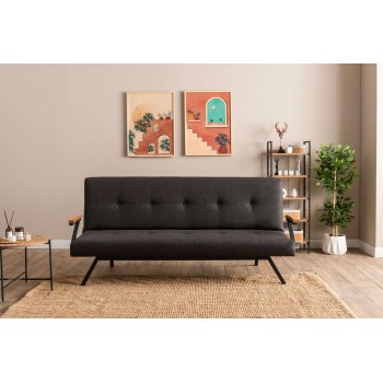 3-Seat Sofa-Bed Zven - Dark Grey Dark Grey