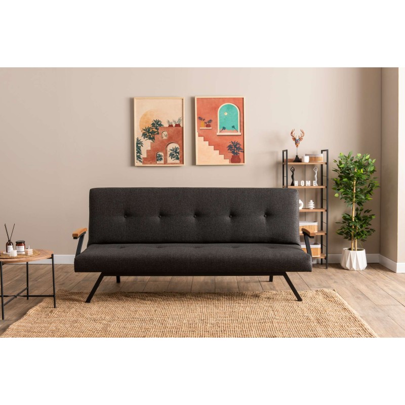 3-Seat Sofa-Bed Zven - Dark Grey Dark Grey