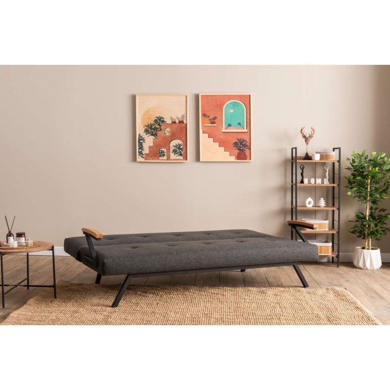 3-Seat Sofa-Bed Zven - Dark Grey Dark Grey