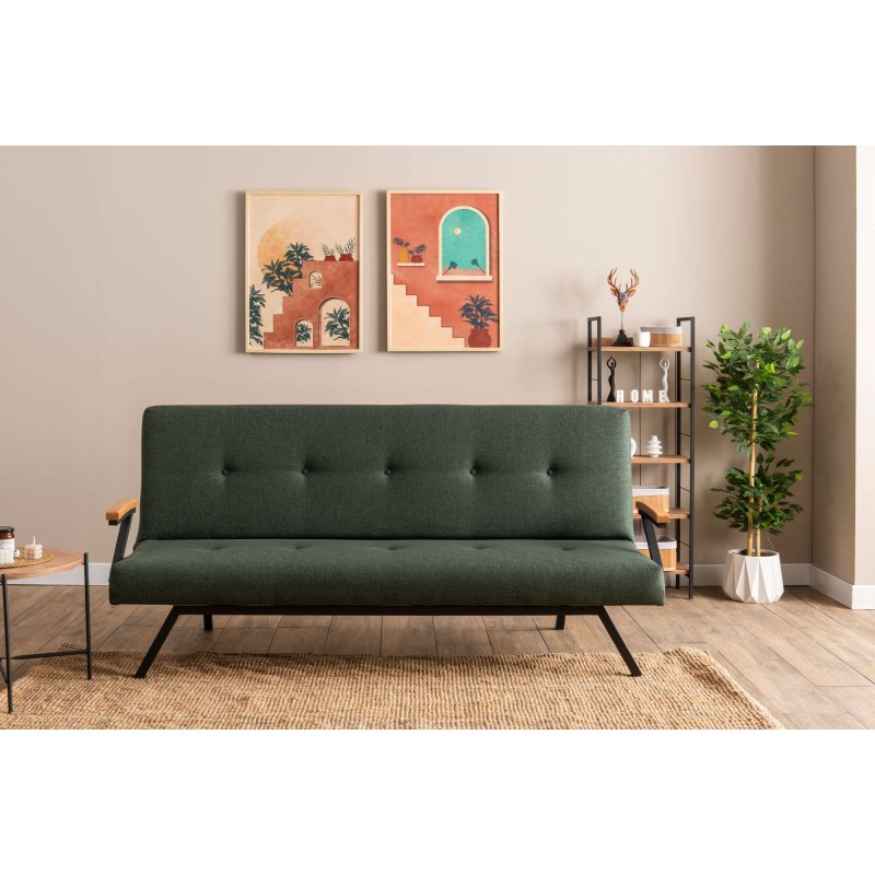 3-Seat Sofa-Bed Zven - Green Green