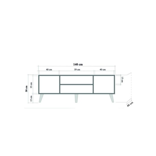 TV Stand Truva - 729 Sonoma Oak TV Stand Truva - 729 Sonoma Oak