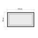 Decorative Chipboard Mirror Quantum İdea 110 Atlantic Pine
Black