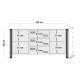 Console Cosmo Rio Atlantic Pine
Black