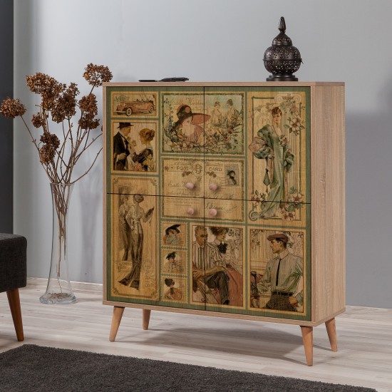 Multi Purpose Cabinet Multilux-732 Sonoma Oak