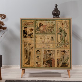 Multi Purpose Cabinet Multilux-732 Sonoma Oak