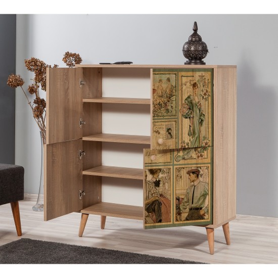 Multi Purpose Cabinet Multilux-732 Sonoma Oak