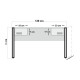 Study Room Furniture Set COSMO-TKM.8 Atlantic Pine
Black