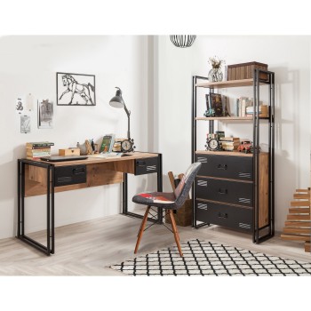 Study Room Furniture Set COSMO-TKM.10 Atlantic Pine
Black