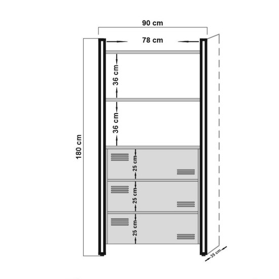 Study Room Furniture Set COSMO-TKM.10 Atlantic Pine
Black Study Room Furniture Set COSMO-TKM.10 Atlantic Pine
Black