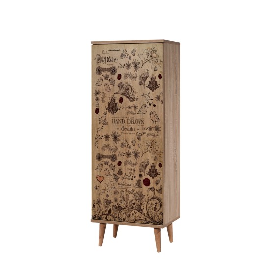 Shoe Cabinet Filinta-731 Sonoma Oak