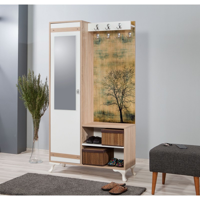 Hall Stand İnci-729 Sonoma Oak