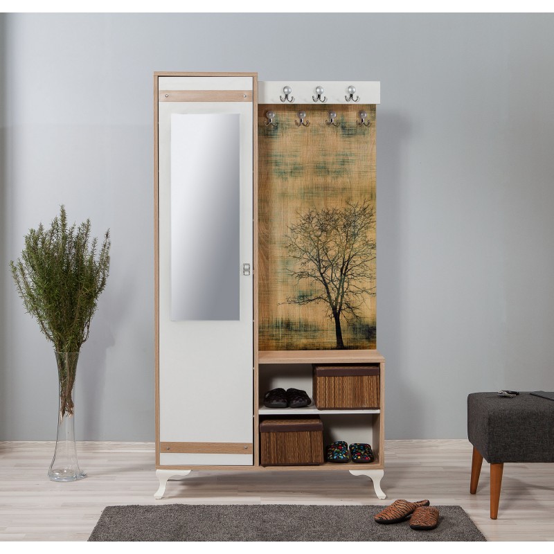 Hall Stand İnci-729 Sonoma Oak