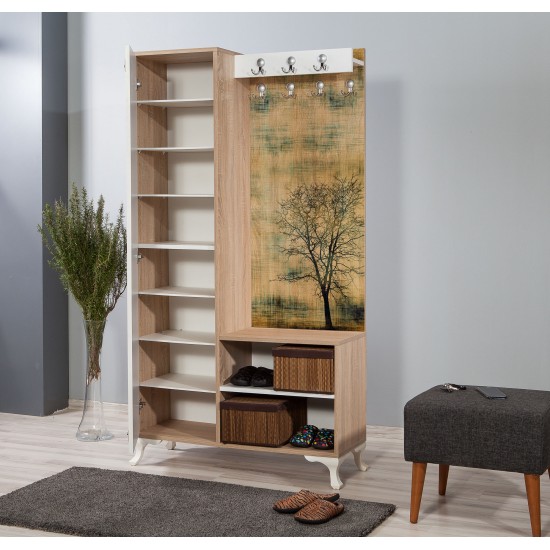 Hall Stand İnci-729 Sonoma Oak