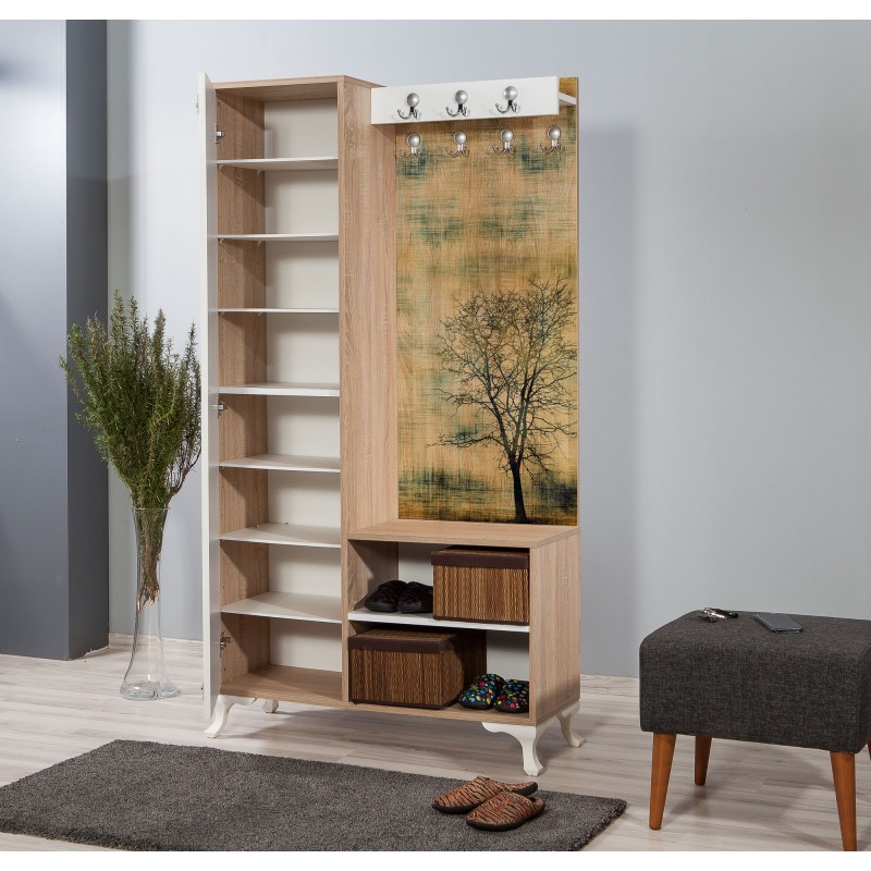 Hall Stand İnci-729 Sonoma Oak