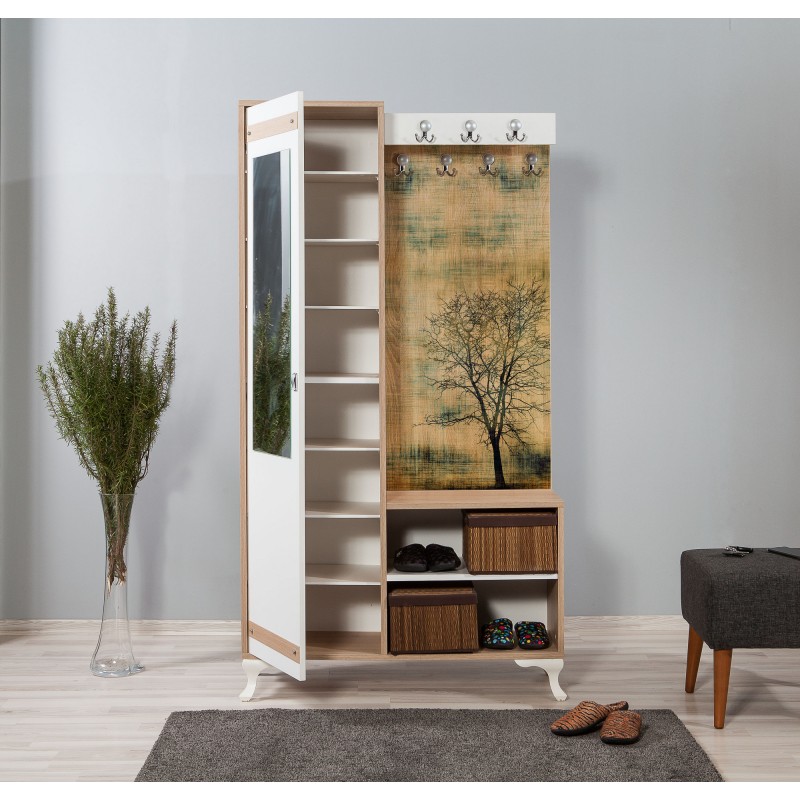 Hall Stand İnci-729 Sonoma Oak