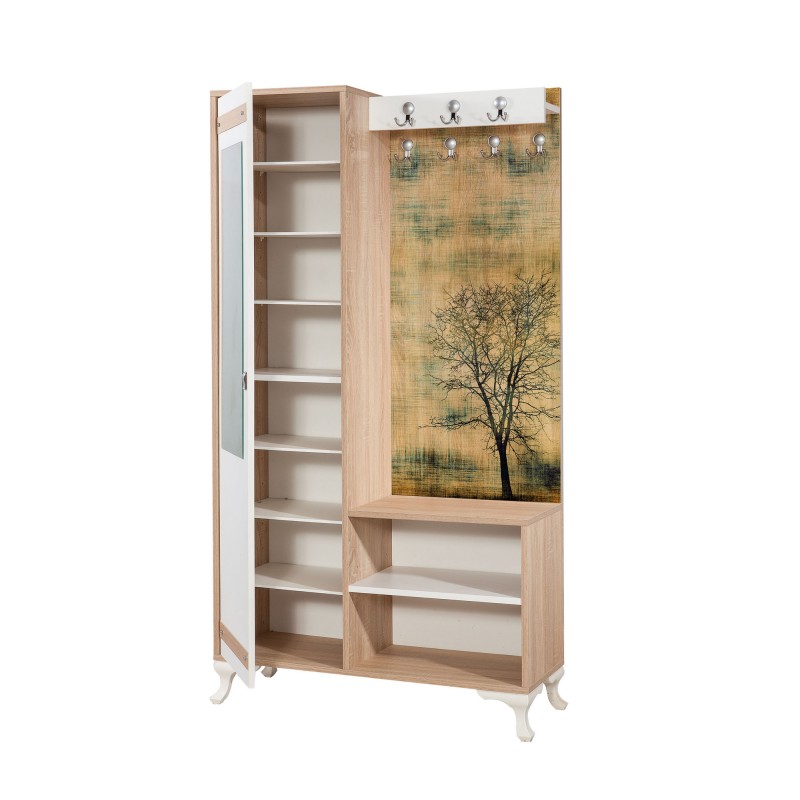 Hall Stand İnci-729 Sonoma Oak