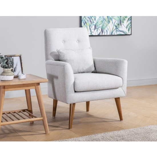 Wing Chair Zeni Berjer - Cream Cream Atelier del Sofa Wing Chair Zeni Berjer - Cream Cream