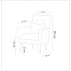 Wing Chair Zeni Berjer - Cream Cream Atelier del Sofa Wing Chair Zeni Berjer - Cream Cream