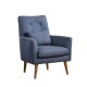 Wing Chair Zeni Berjer - Dark Blue Dark Blue Atelier del Sofa Wing Chair Zeni Berjer - Dark Blue Dark Blue