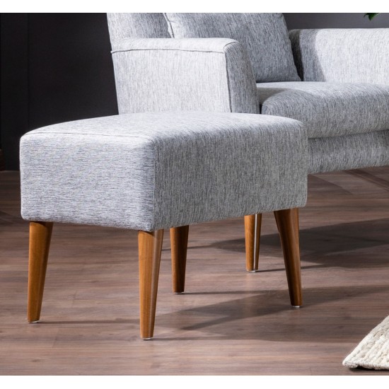 Tuffet Zeni Puf - Grey Grey Atelier del Sofa Tuffet Zeni Puf - Grey Grey