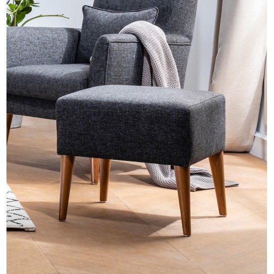 Atelier del Sofa Tuffet Zeni Puf - Dark Grey Dark Grey
