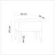 Atelier del Sofa Tuffet Zeni Puf - Dark Grey Dark Grey