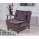 Wing Chair Kelebek Berjer - Anthracite Anthracite Wing Chair Kelebek Berjer - Anthracite Anthracite