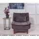Wing Chair Kelebek Berjer - Anthracite Anthracite Wing Chair Kelebek Berjer - Anthracite Anthracite