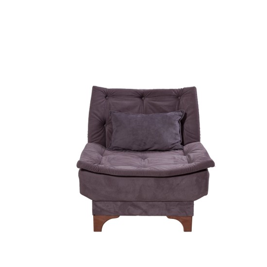 Wing Chair Kelebek Berjer - Anthracite Anthracite Wing Chair Kelebek Berjer - Anthracite Anthracite