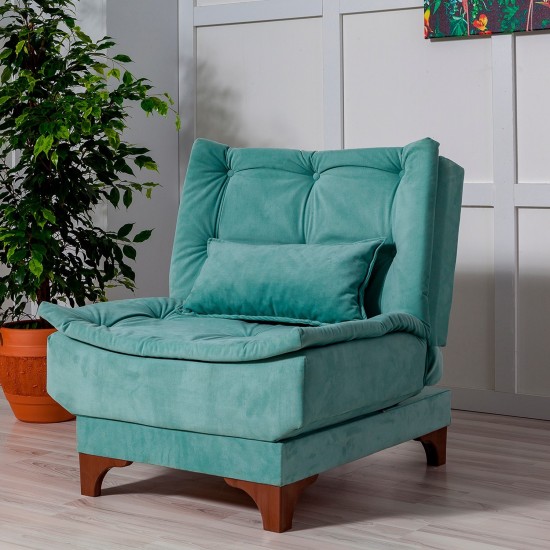 Atelier del Sofa Wing Chair Kelebek Berjer - Sea Green Sea Green