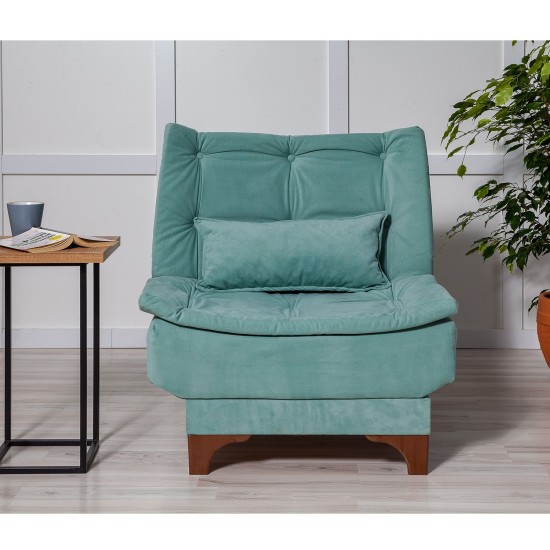 Atelier del Sofa Wing Chair Kelebek Berjer - Sea Green Sea Green