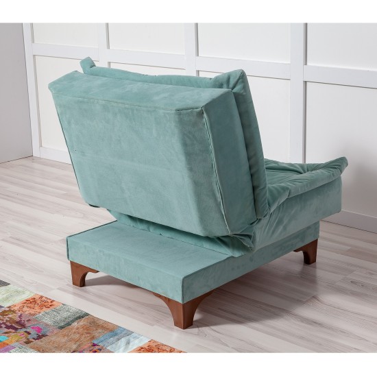 Atelier del Sofa Wing Chair Kelebek Berjer - Sea Green Sea Green
