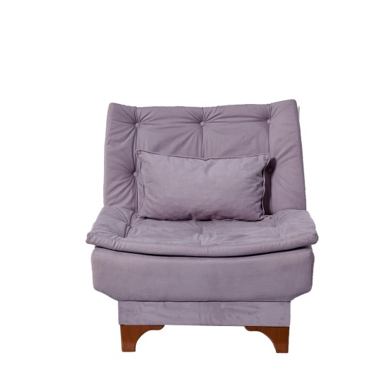 Wing Chair Kelebek Berjer - Grey Grey Wing Chair Kelebek Berjer - Grey Grey