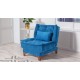 Wing Chair Kelebek Berjer - Dark Blue Dark Blue