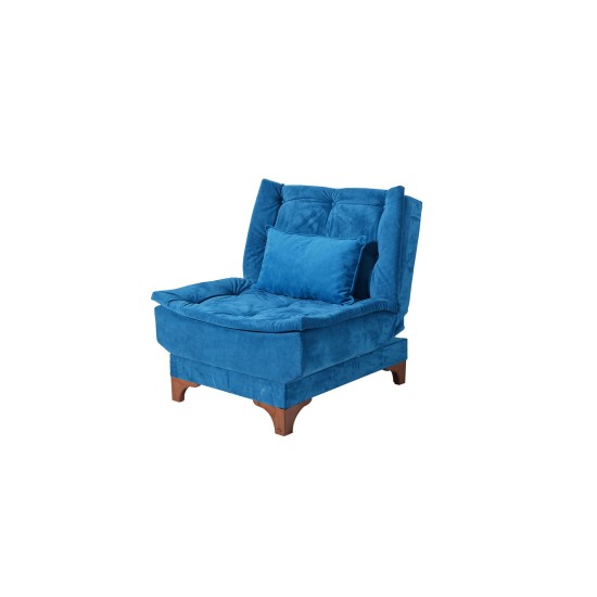 Wing Chair Kelebek Berjer - Dark Blue Dark Blue
