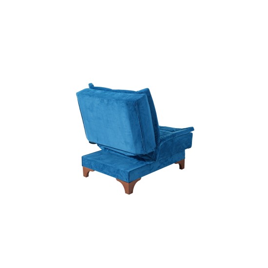 Wing Chair Kelebek Berjer - Dark Blue Dark Blue