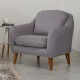 Wing Chair Soli Berjer - Grey Grey Atelier del Sofa Wing Chair Soli Berjer - Grey Grey